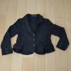 美品　女児　ジャケット　BeBe 黒　ピアノ　発表会