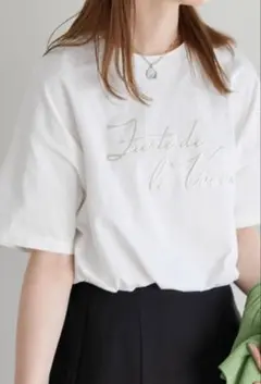 DISCOAT 半袖Tシャツ ホワイト