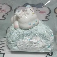 jammyjem squishy 水色うさぎ ケーキ 豆腐感 スクイーズ
