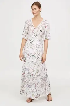 【新品•未使用】H&M 花柄 フローラルプリント マキシドレス