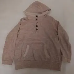 レディースニットパーカー Mサイズ ピンク