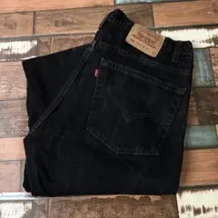 ビンテージ古着　USA製 リーバイス505 ブラックデニムジーンズ　W38L32