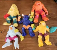 ディアゴスティーニ　ストレッチーズ　パワーミュータント ５体　洗浄済