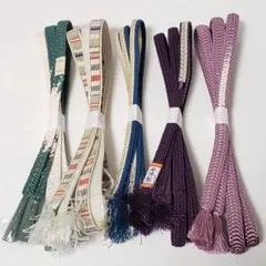 す*ん様 (0851)帯締め 5点 まとめ売り 帯紐 着物 和装 小物