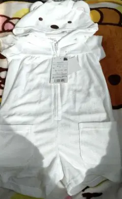 【新品】すみっコぐらしコラボ　しろくま　なりきりコンビネゾン　コスプレのサムネイル