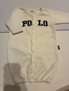 ベビー服 ロンパース カバーオール 2wayオール 長袖 新生児 POLO 白