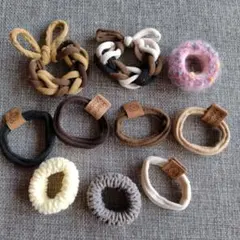 ヘアゴム 10個セット 多様なデザイン