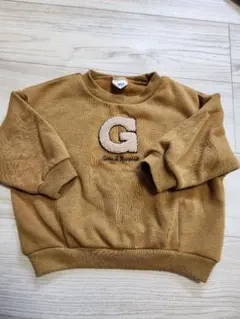 BREEZE Gの刺繍入りブラウントレーナー 90cm