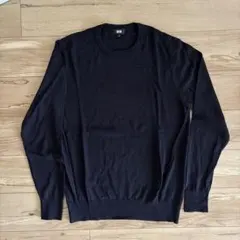 UNIQLO メリノクルーネックセーター　navy m