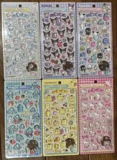 【正規品】サンリオ　ボンボンドロップシール　6枚セット