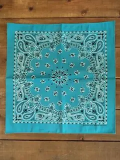 HAV-A-HANK　バンダナ　ペイズリー　ターコイズ　USA製　新品