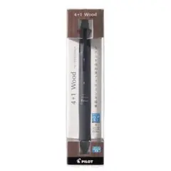 4+1ウッド フォープラスワン ブラック 多機能ペン P-BKHFW-2SR-B