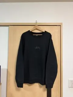 stussy ステューシー ロゴ刺繍トレーナー ユーズド サイズＬ