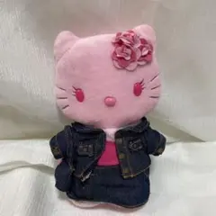 ハローキティ　マクドナルド　ピンク　デニム　ぬいぐるみ
