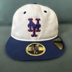 New Era メッツ　キャップ 7 3/8 レトロクラウン