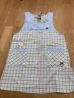 エプロン⑨　ブルー＆グリーンチェック