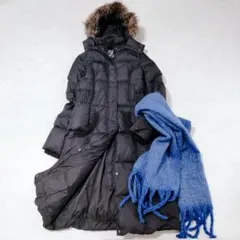 美品✨トミーヒルフィガー ロング ダウンコート ファー