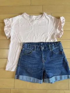 GAP ショートパンツ&GU トップス 140
