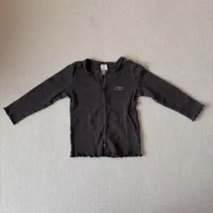 H&M ダークグレー カーディガン 12M