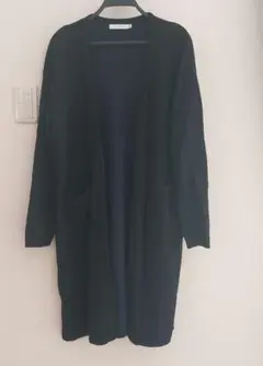 MOUSSY ブラック ロングカーディガン F