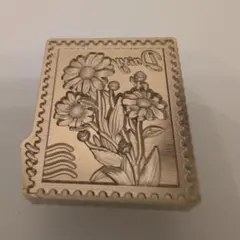 シーリングスタンプヘッド 花 デイジー 切手2.5cm×3cm