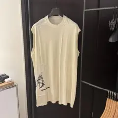 Rick Owens DRKSHDW 19SS TARP TEE ベージュ 白