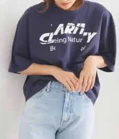 Ungrid アングリッド　Tシャツ　ネイビーのサムネイル