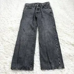 n2206 良品✨ GAP 90's LOOSE デニムパンツ ボタンフライ 黒