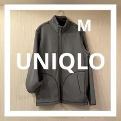 ●UNIQLO●フリース●メンズMサイズ●グレー／ブラックリバーシブル●即購入◎