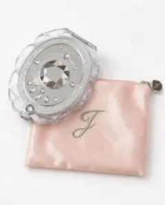 JILL STUART コンパクトミラー 付属のピンクポーチ付き