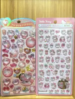 【正規品】キティ2枚セット　ボンボンドロップシールミニ　うるちゅるベビー