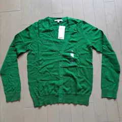 UNIQLO カーディガン S Green UVカット SUPIMAコットン