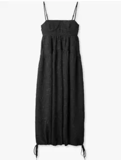 LILY BROWN 黒 キャミソール ロングワンピース