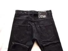 G-STAR RAW　ジースターロゥ　３３０1　Slim ブラックジーンズW２８