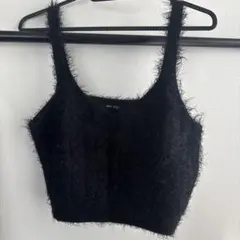 one way シャギーニット ビスチェ ブラック Mのサムネイル