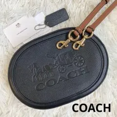 未使用級 COACH ジェス カメラバッグ ダブルジップ ホースアンド