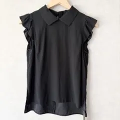 清楚♡上品 FOXEY フォクシーニューヨーク 白襟 ノースリーブ ブラウス 
