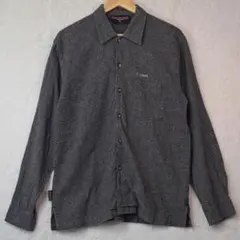 【90sデザイン】VANS バンズ チェックシャツ 長袖 刺繍ロゴ ブラック M