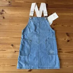 新品・未使用 LOGOS ロゴス しまむら デニム ジャンパースカート 120