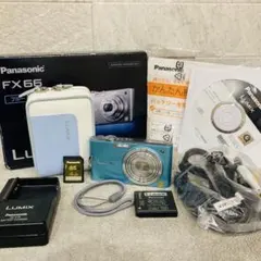 【極美品】箱付き Panasonic LUMIX DMC-FX66 ブルー SD パナソニック、超解像技術搭載の「LUMIX FX66」 - 価格.com