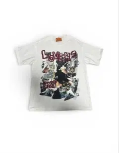 ヴィンテージ加工水洗い ダメージストリート パンク 半袖Tシャツルーズ 