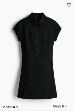 H&M 半袖ワンピース ブラックのサムネイル