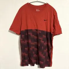 ナイキ グラフィック Ｔシャツ 丸首 半袖 M 赤 黒 綿 トレーニング ジムのサムネイル