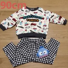 ハンギョドン　トミカ　トレーナー　パンツ　セット　90cm サンリオ　はたらく車