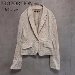 PROPORTION ジャケット M ベージュ テーラード 春服 きれいめのサムネイル