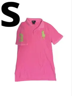 polo ラルフローレン ポロシャツ ピンク ビッグポニー 00s y2k