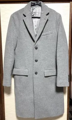 【グローバルワーク】グレー チェスターコート 3つボタン