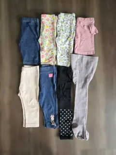 ベビー　ボトムス　女の子　80サイズ　まとめ売り　春夏　保育園　長ズボン　タイツ