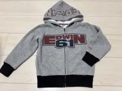 美品　EDWIN キッズ パーカー 110cm グレー