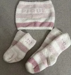 ジェラートピケ　ベビー用靴下　腹巻きセット